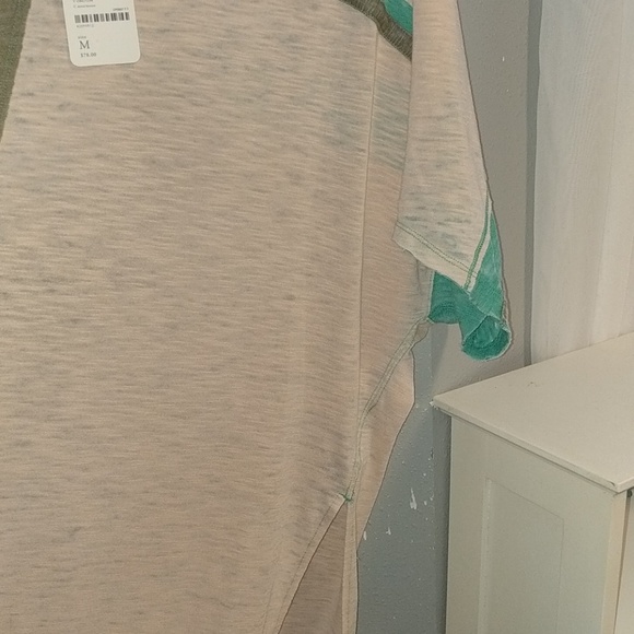 We the free people burnout colorblock tunic top - Picture 2 of 5